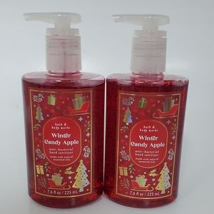 NEW Bath and Body Works Winter Candy Apple Hand Sanitizer Pump set of 2